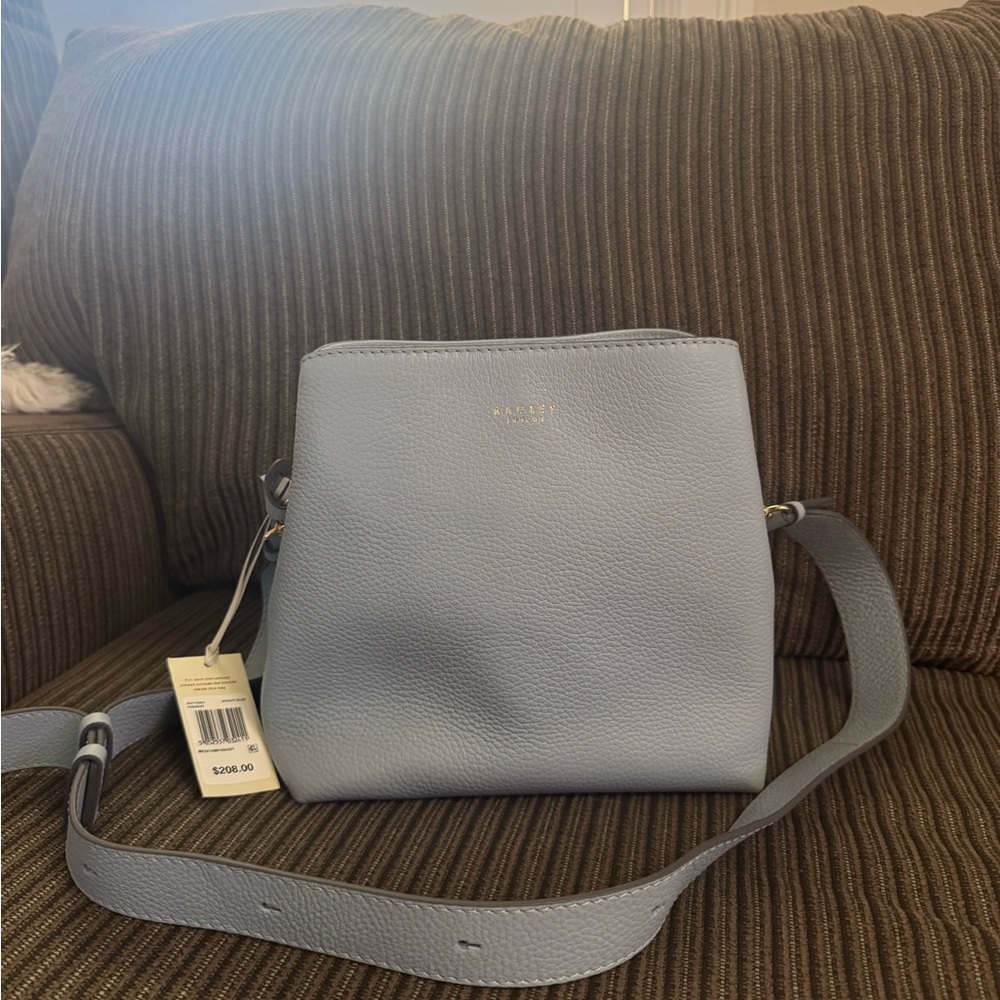 NWT Radley Dukes Place Medium Compartment Crossbody Bag - Bright Blue - Picture 15 of 15